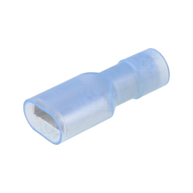 Terminal plat 6,3mm mamă 2mm2 crimpat pe cablu izolată | Electronic-mag.ro | Componente Electronice