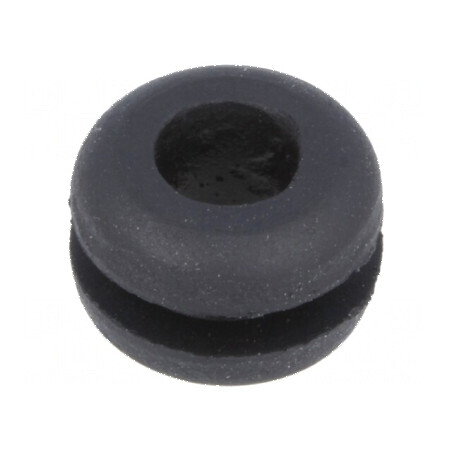 Manșon cauciuc negru 7mm x 5mm -30÷90°C | Electronic-mag.ro | Componente Electronice