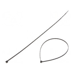 Colier de strângere poliamidă 330mm 2,8mm 110N negru | Electronic-mag.ro | Componente Electronice