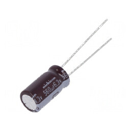 Condensator electrolitic low ESR THT 560uF 6.3VDC Ø8x15mm | Electronic-mag.ro | Componente Electronice