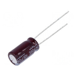 Condensator electrolitic low ESR 390uF 10VDC THT Ø8x15mm | Electronic-mag.ro | Componente Electronice