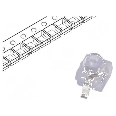 LED galben SMD 11° 70mA 583-595nm 2,3x2,3x2,8mm | Electronic-mag.ro | Componente Electronice