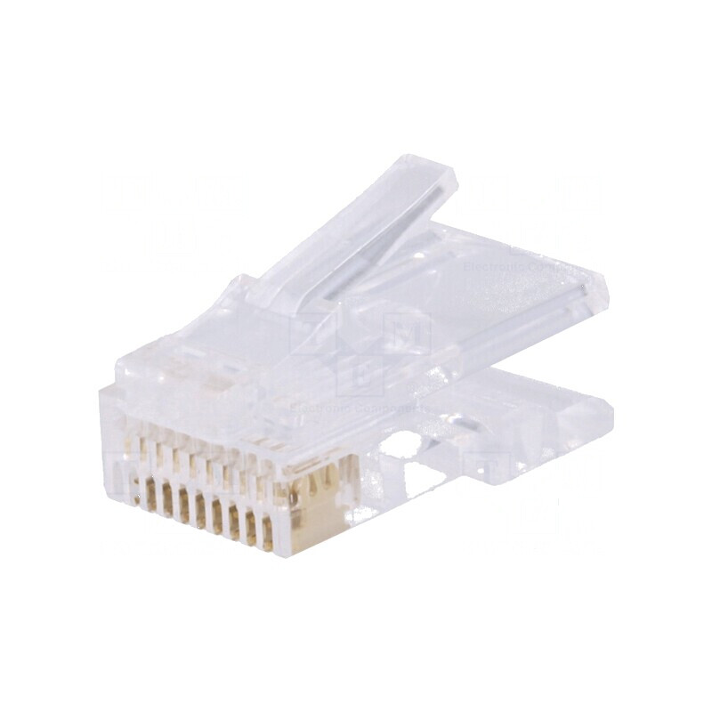 Conector RJ50 mufă 10 PIN 10p10c pe cablu | Electronic-mag.ro | Componente Electronice