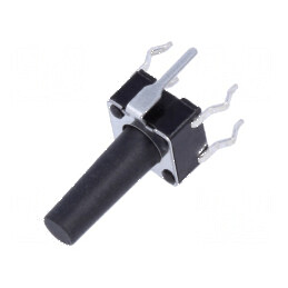 Microîntrerupător TACT SPST-NO 0,05A/24VDC THT | Electronic-mag.ro | Componente Electronice