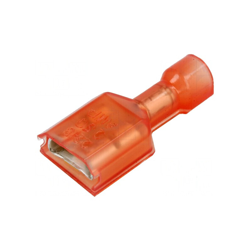 Terminal plat 6,3mm mamă crimpat pe cablu 0,32-0,82mm2 | Electronic-mag.ro | Componente Electronice
