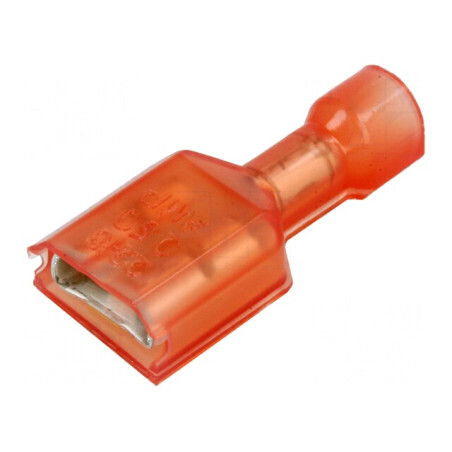 Terminal plat 6,3mm mamă crimpat pe cablu 0,32-0,82mm2 | Electronic-mag.ro | Componente Electronice