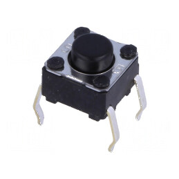 Microîntrerupător TACT SPST-NO 0,05A/24VDC THT | Electronic-mag.ro | Componente Electronice
