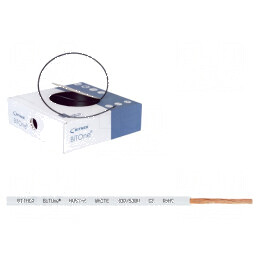 Cablu BiTOne H05V-K 0,75mm² PVC alb 100m 300V/500V | Electronic-mag.ro | Componente Electronice