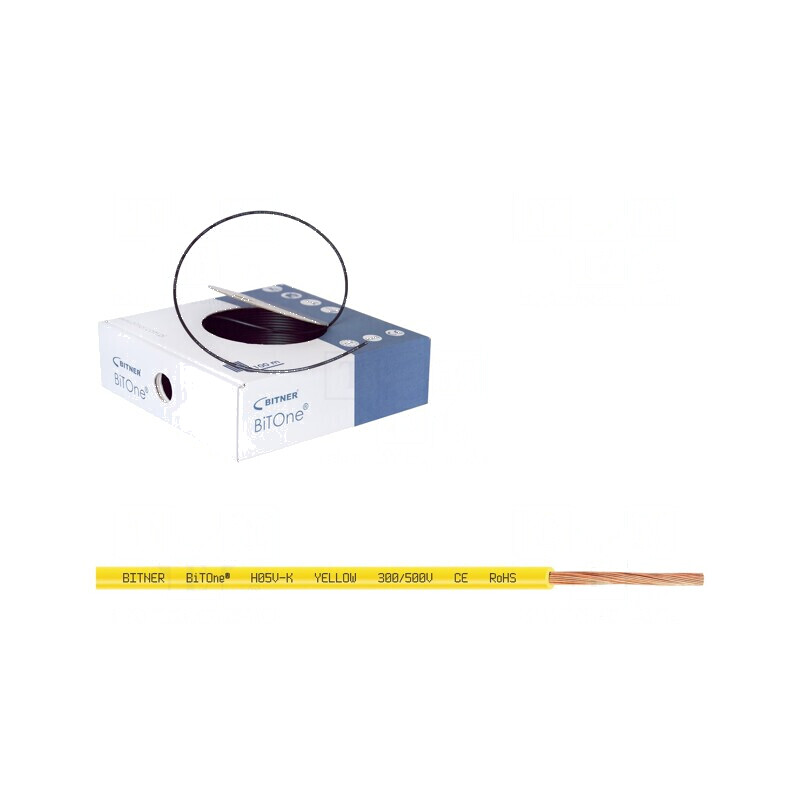 Cablu BiTOne H05V-K 0,75mm2 PVC galben 300V 500V | Electronic-mag.ro | Componente Electronice Cablu BiTOne H05V-K 0,75mm2 PVC galben 300V 500V | Electronic-mag.ro | Componente Electronice