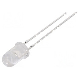 LED 5mm roșie 12000-23500mcd 15° convex 130mW | Electronic-mag.ro | Componente Electronice