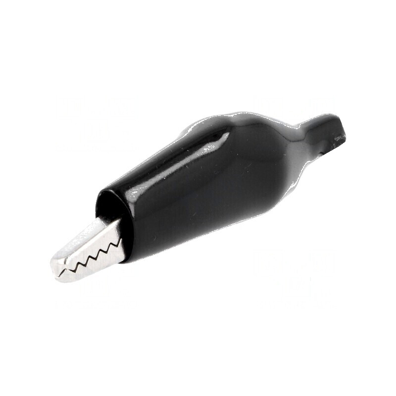 Bornă crocodil 60VDC max. 11mm neagră | Electronic-mag.ro | Componente Electronice Bornă crocodil 60VDC max. 11mm neagră | Electronic-mag.ro | Componente Electronice