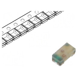 LED SMD 0603 Galben/Verde 1,6x0,8mm 20mA 52mW | Electronic-mag.ro | Componente Electronice