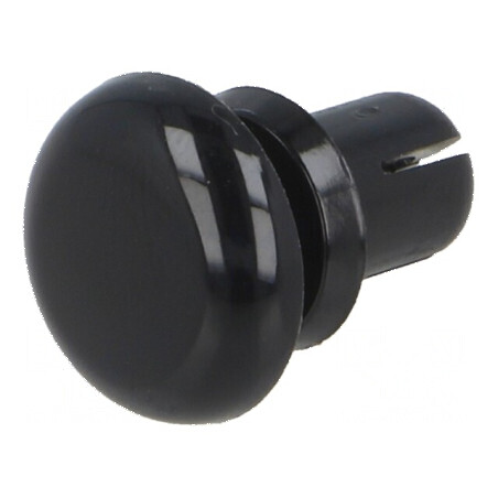 Diblu poliamidă 8mm - 6,1mm montaj negru | Electronic-mag.ro | Componente Electronice