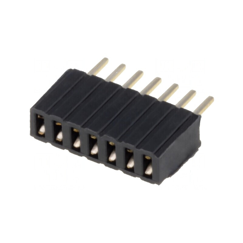 Conector şiruri pini soclu mamă 7 PIN 1,27mm THT 1x7 | Electronic-mag.ro | Componente Electronice