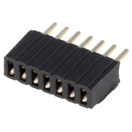 Conector şiruri pini soclu mamă 7 PIN 1,27mm THT 1x7 | Electronic-mag.ro | Componente Electronice