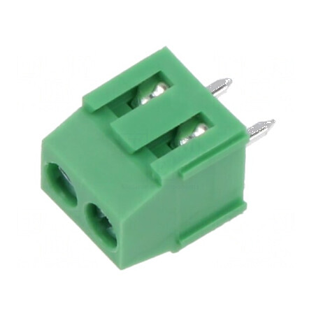 Regletă de conexiuni pentru PCB 90° 3,5mm 2 piste 1mm² | Electronic-mag.ro | Componente Electronice