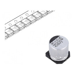 Condensator electrolitic SMD 100uF 63VDC ±20% -55÷105°C | Electronic-mag.ro | Componente Electronice