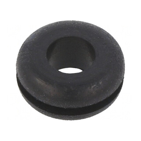 Manșon din gumă neagră Øorif.mont: 9,53mm Øorif: 6,35mm | Electronic-mag.ro | Componente Electronice