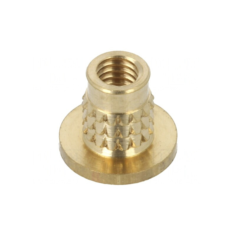 Adaos filetat alamă M3 BN 37896 5,2mm pentru plastic | Electronic-mag.ro | Componente Electronice Adaos filetat alamă M3 BN 37896 5,2mm pentru plastic | Electronic-mag.ro | Componente Electronice