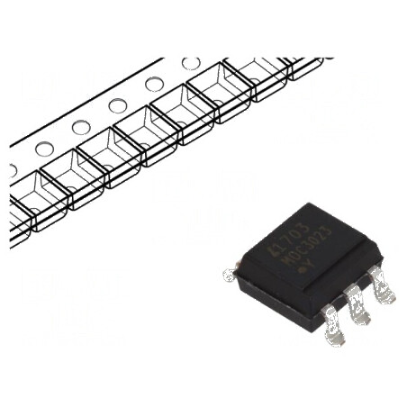 Optotriac 5kV 400V fără sistem de conectare la zero | Electronic-mag.ro | Componente Electronice