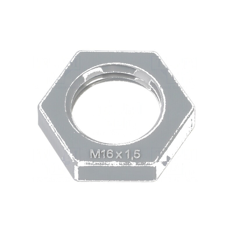Piuliță M16 poliamidă 22mm gri metrică pas 1,5 | Electronic-mag.ro | Componente Electronice Piuliță M16 poliamidă 22mm gri metrică pas 1,5 | Electronic-mag.ro | Componente Electronice