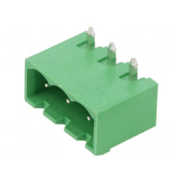 Regletă de conexiuni deconectabilă 5mm, 3 piste unghi 90° | Electronic-mag.ro | Componente Electronice