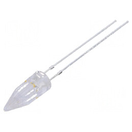 LED 5mm Alb Cald Efect Lumânare 500-750mcd 100° 20mA | Electronic-mag.ro | Componente Electronice