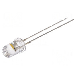 LED 5mm alb cald cu efect de lumânare, clipire 30°, 20mA | Electronic-mag.ro | Componente Electronice