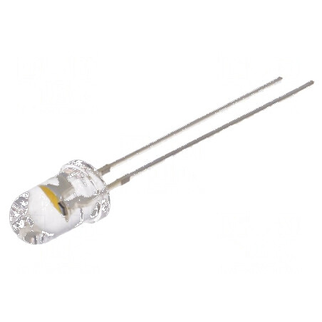 LED 5mm alb cald cu efect de lumânare, clipire 30°, 20mA | Electronic-mag.ro | Componente Electronice