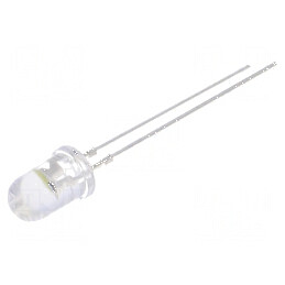 LED 5mm alb rece cu efect de lumânare și clipire 30° 20mA | Electronic-mag.ro | Componente Electronice