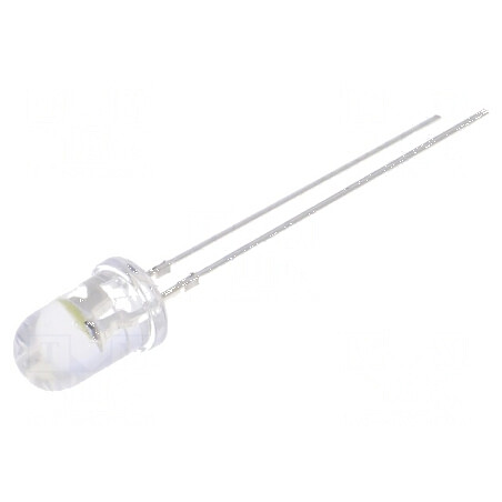 LED 5mm alb rece cu efect de lumânare și clipire 30° 20mA | Electronic-mag.ro | Componente Electronice