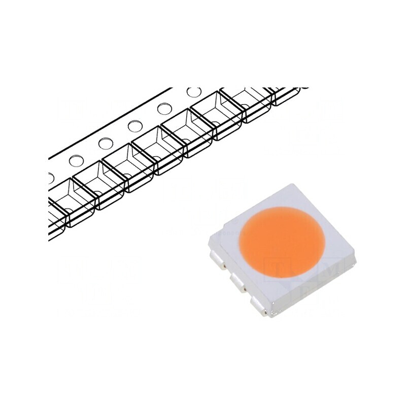 LED SMD 5050 PLCC6 alb 16,5-18,5lm 120° 60mA | Electronic-mag.ro | Componente Electronice