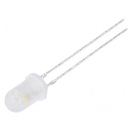 LED 5mm Alb Cald Clipitor 1560-2180mcd 60° 20mA | Electronic-mag.ro | Componente Electronice