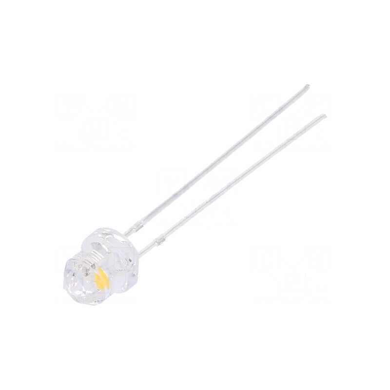 LED alb cald 4,85mm cu clipire 1120÷1560mcd 20mA | Electronic-mag.ro | Componente Electronice
