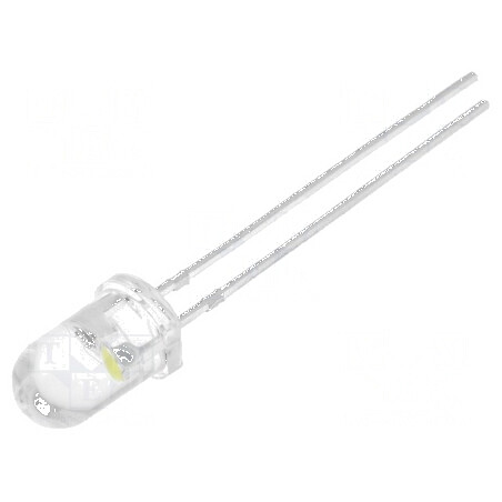 LED 5mm alb rece clipire 3000mcd 30° 20mA | Electronic-mag.ro | Componente Electronice