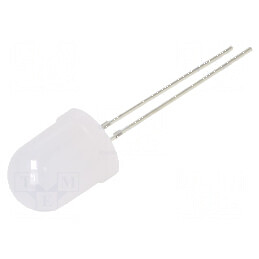 LED 10mm alb 10000-12000mcd 30° convex 6500K | Electronic-mag.ro | Componente Electronice