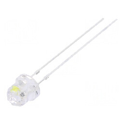 LED alb rece 4,85mm cu clipire 1560÷2180mcd 20mA | Electronic-mag.ro | Componente Electronice