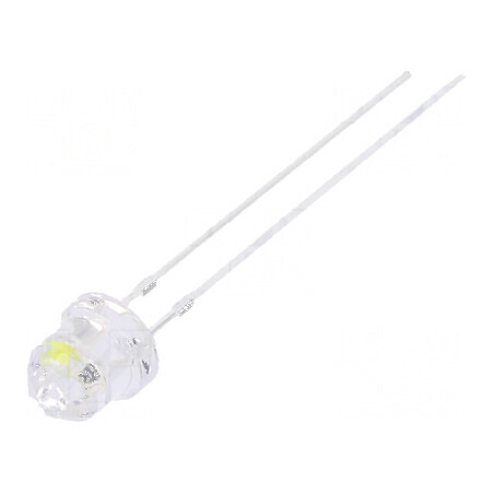 LED alb rece 4,85mm cu clipire 1560÷2180mcd 20mA | Electronic-mag.ro | Componente Electronice