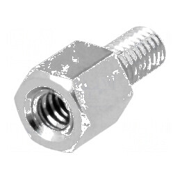 Piuliță distanțieră filetată 5mm UNC4-40 alamă | Electronic-mag.ro | Componente Electronice