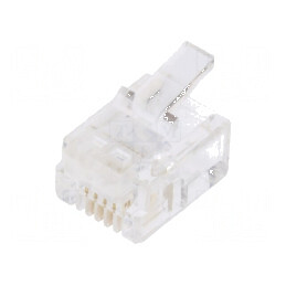 Conector RJ12 6p4c IDC crimpat 4 pini | Electronic-mag.ro | Componente Electronice