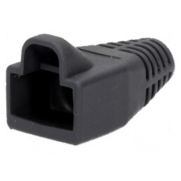 Protecție mufă RJ45 6mm gri închis | Electronic-mag.ro | Componente Electronice