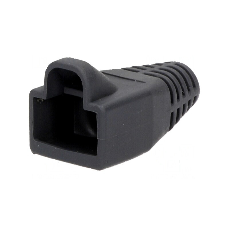 Protecție mufă RJ45 6mm gri închis | Electronic-mag.ro | Componente Electronice