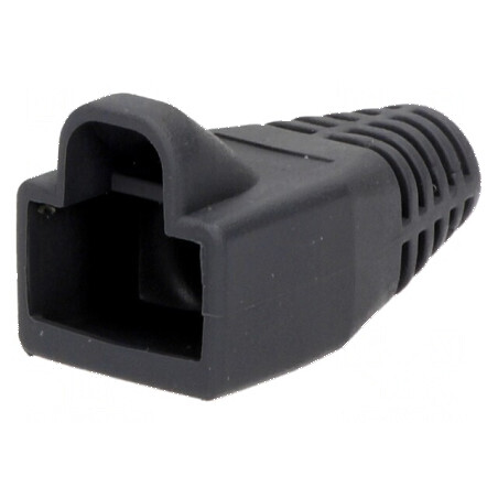 Protecție mufă RJ45 6mm gri închis | Electronic-mag.ro | Componente Electronice
