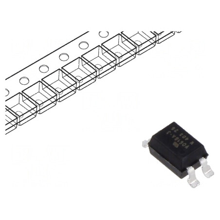 Optocuplor SMD 1 Canale, 5.3kV Izolație, 80V Uce, SMD4 | Electronic-mag.ro | Componente Electronice
