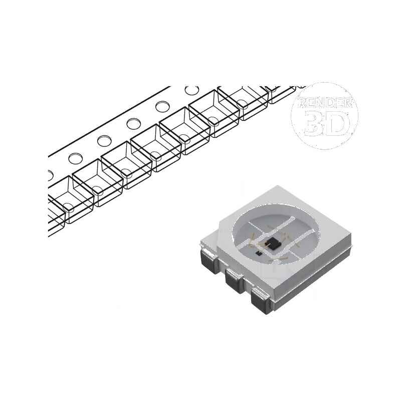 LED SMD 5050 PLCC6 Alb Cald 4000-7000mcd 120° 60mA | Electronic-mag.ro | Componente Electronice LED SMD 5050 PLCC6 Alb Cald 4000-7000mcd 120° 60mA | Electronic-mag.ro | Componente Electronice