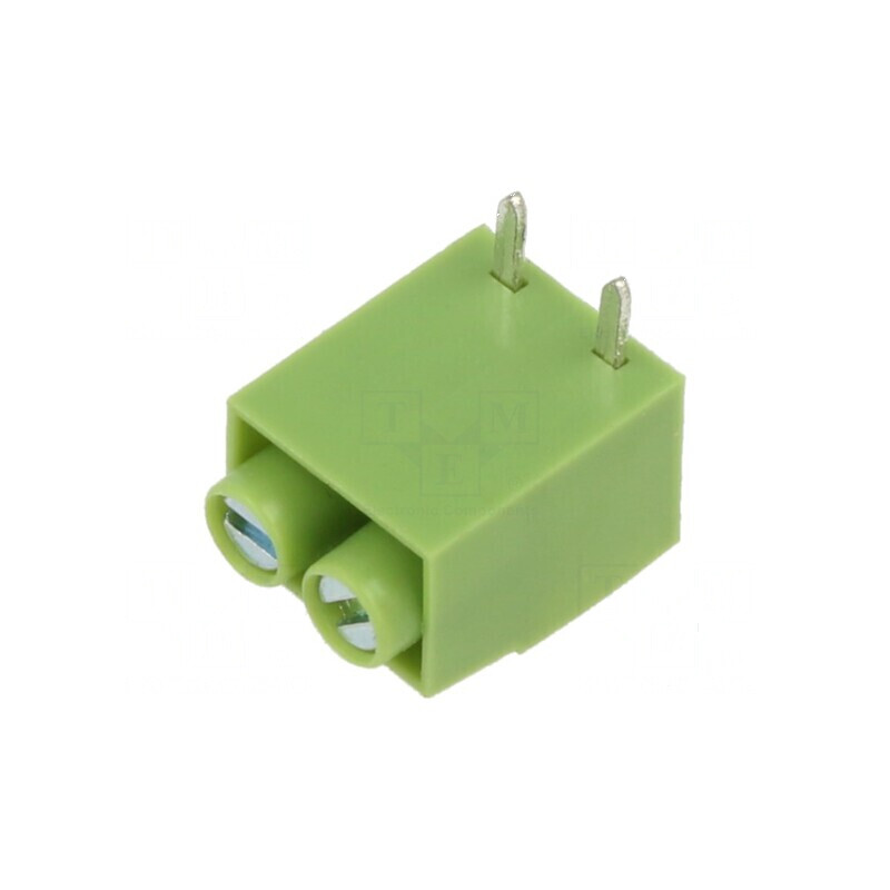Regletă de conexiuni PCB 5mm cu 2 piste | Electronic-mag.ro | Componente Electronice