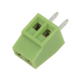 Regletă de conexiuni pentru PCB 90° 2,54mm 2 piste | Electronic-mag.ro | Componente Electronice