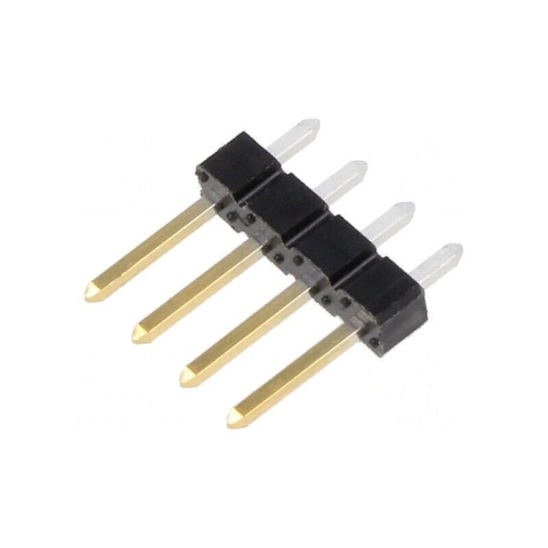 Conector BERGSTIK tată PIN 4 drept THT | Electronic-mag.ro | Componente Electronice