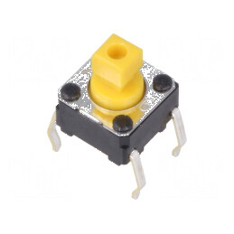 Microîntrerupător TACT SPST-NO 0,05A 24VDC THT | Electronic-mag.ro | Componente Electronice