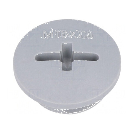 Capac protecție M16 1,5 IP54 poliamidă gri închis 7mm | Electronic-mag.ro | Componente Electronice
